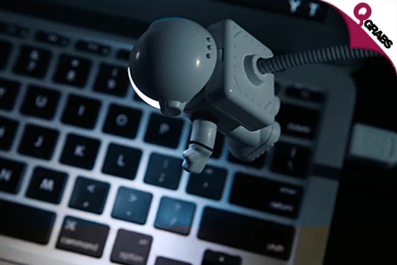 From QR39, Light Up Your Keyboard, Working Space, Etc. with an Astronaut USB Light - Choose from 3 Fun Colors! (Up to QR207 Value)